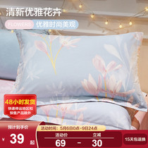 Boyo Home Textile all-cotton pillowcase pair of clothing pure cotton pillowcase 48cm x 74cm single 100 cotton spring summer double
