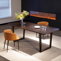 Italian minimalist designer dining table minimalist modern dining table and chairs combined small-family-shaped rectangular home table dining room