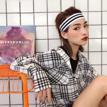 Sports hair band men and women Korean ulzzang headband fashion simple hair band personality hair accessories ins hip hop headscarf