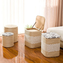 Storage stool storage stool dressing room can sit on people cylindrical sofa chair for shoes small stool home storage