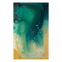 (Prints) Yellow sword wave < wave sand beach > boutique limited signature prints presented with mounting