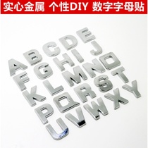 New Audi A3 A4L A6L Q5L Q7 A8L modified car label number letter displacement car sticker car tail label