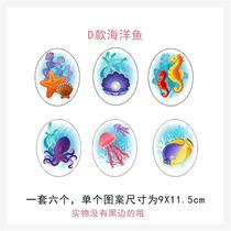 Wall hole decoration wall stickers decoration stickers waterproof patch furniture tile patch hole decals concealer kitchen paste