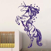 Unicorn Horse Nursery Girls Bedroom Wall Decal Sticker Art V