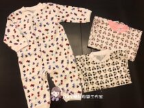 Export to Europe and the United States spring and autumn clothes 2019 new childrens men and women Baby full printed rice q m mi head Baby Jumpsuit