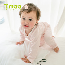 tmoo baby conserved carpentry house conjoined underwear newborn clothes 0 suits 3 year old male and female pure cotton spring summer