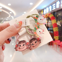 Senmi Rabbit childrens hair rope Cartoon color girl hair circle Korean Sen line net red girl princess cute rubber band