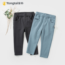 Tong Tai baby casual trousers baby pants spring and autumn men and women Baby out leggings 1-4 years old Joker fashion