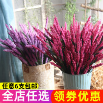 Foam lavender simulation flower coffee table living room decoration indoor fake flower plastic flower home decoration photography props Flower