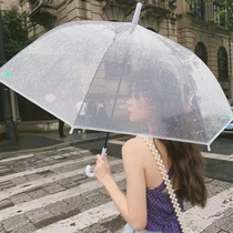 Transparent Umbrella Photo Umbrella Umbrella Frosted Umbrella Net Red Umbrella Student Umbrella Girl hipster Umbrella