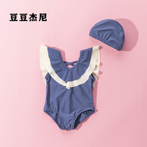 ins childrens swimsuit girl little girl little childrens clothing one-piece cute little Princess swimsuit Baby Baby Baby swimsuit