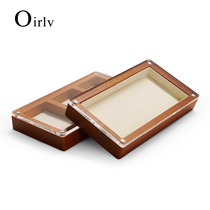 Multi-Baonie acrylic magnetic suction with lid solid wood first decorated case earrings pendant earrings jewellery separating containing display case