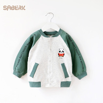 Small Shells Baby Boy Clothing Jacket Spring Autumn Clothes New Thin Male Baby Hooded Blouse Outside Wearing Girl Baseball Suit