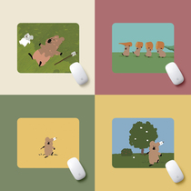 creative dinotaeng mouse pad small thick cute kangaroo persimmon pepper bear korean cartoon student ins style