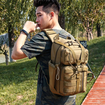 Large backpack chest bag Shoulder crossbody bag Tactical army fan leisure bag Ranger bag Outdoor mountaineering mens and womens water cup bag