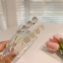 Imitation Cat Eye Stone Imitation Shells Super Fairy Hair Clip Side Summer Fairy Qi White Hair Accessories Womens Small Crowdcard Internet Red Side Clips