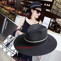 Japanese custom M standard summer new sunscreen beach straw hat men and women Jazz hat fashion wild shade hat