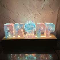 High-grade bkpp star peripheral EPOXY capital letters handmade LED night light USB creative custom holiday birthday