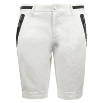 Special 499-L UIS BIU summer mens white shorts in luxury zipper brand riri cotton