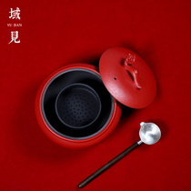 Domain See Chinese high-end ceramic white teapot cooking teapot set electric ceramic tea cooking oven