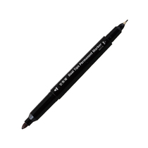 Staples YD AH319 small double head marker pen 10 boxes 0 5 2 0mm Black