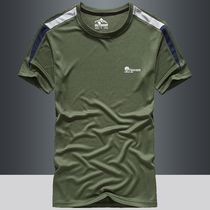 2021 summer sports short sleeve T-shirt men sweat sucking breathable casual round neck running fitness quick dry T-shirt custom logo