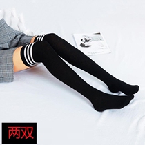 Korean version of women wear fashionable cute knee pads warm leg socks over knee socks long tube Japanese knee pads