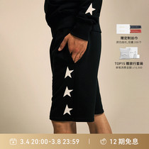 Golden Goose Mens Clothes Black Cotton Five Pants Shorts