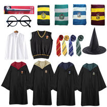 Halloween Harry Potter magic robe Gryffindor clothes School uniform cos Childrens costume Performance Full set scarf
