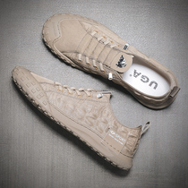 Spring and summer mens shoes 2021 New breathable deodorant Ice Silk soft bottom tide board shoes mens shoes casual shoes canvas shoes