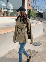 Khaki short windbreaker female Small Man 2020 Spring and Autumn new popular Korean version loose student thin coat tide