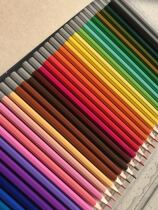 Colored bright water soluble hexagon wood painting pencil 36 color