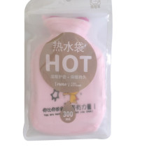 Warm belly irrigation water warm water bag anti-movement hot water bag female water injection large size hand warmer hand treasure warm foot flannel cloth