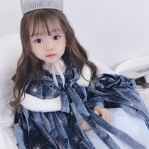 Girls Frozen 2 Aisha Princess Dress Aisha New Christmas Clothing Dress Children Aisha Skirt