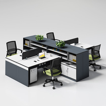 Staff Desk 4 Peoples Office Desk and chairs Combined 7-type Screen computer desk staff 6 Financial desks