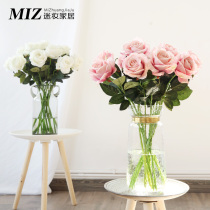 Artificial roses starry bouquet Living room dining table decoration flowers silk flowers Floral plastic decoration fake flowers carnations