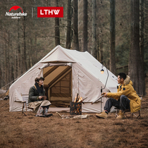 Miseringair12 retro cotton tent outdoor exquisite camping light luxury camping thick inflatable tent Cottage