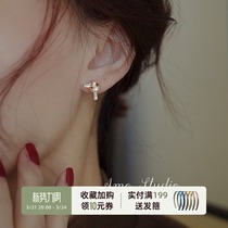 AMO Xu May Loving Ear Nail Girl Pure Silver Small Crowddesign Superior Earrings Earrings 2022 New Wave Spring Summer