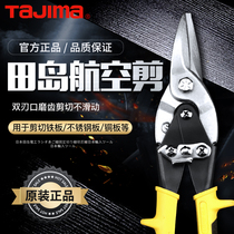 Japan Tajima iron shears 10 inch stainless steel white knife straight head pliers Aviation shears Industrial iron mesh shears Keel scissors