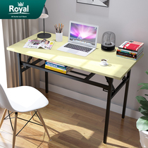 Folding table Outdoor study table Computer portable rectangular stall Bed Simple small desktop computer writing desk