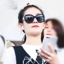 Sun glasses female summer myopia polarized star sunglasses retro square face fashion elegant pearl beach holiday glasses