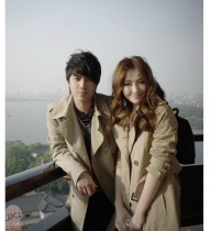 Spring and autumn solid color casual lapel long British trench coat coat casual long coat coat coat