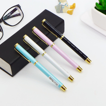 Morning light cartoon metal pen cute children hipster male and female students with adult character just pen