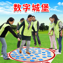 Digital Castle Map Eye Disease Hands Fast Parent-child Fun Games Expand Props Team Activities Training Equipment
