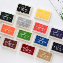  Not class 1 stationery wooden seal companion color stamp pad Black gray hand account material tool diy stamp pad