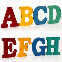 Letters Custom English Cubic Wood Pendulum Pieces Photography Props Restaurant Fields Garden Decorations Shop Windows Beauty Chen Hangings