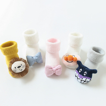 Infant socks autumn and winter cartoon baby floor socks dispensing non-slip toddler baby socks childrens Mid socks
