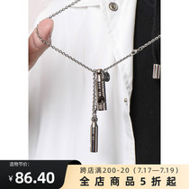 ROAD original design whistle pendant titanium steel female sweater chain personality Christmas gift couple National tide brand necklace male