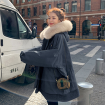 Parker cotton clothes womens 2020 winter new Korean loose tooling Western style thickened small cotton coat quilted jacket jacket