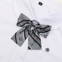 (Plowing) Clown Blue Original Day Series High School High School Wind Butterfly Knot JK Uniform Plums Collar